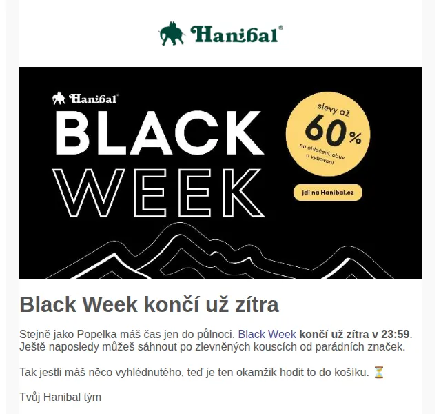 Hanibal: Black Week do 23:59 – červenec 2026 | Nuslet.cz