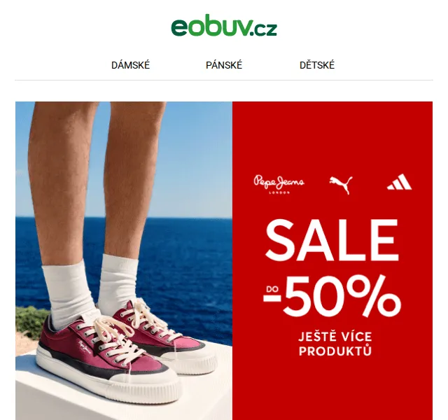 eobuv.cz: Slevy do -54 % na bestsellery – červenec 2026 | Nuslet.cz