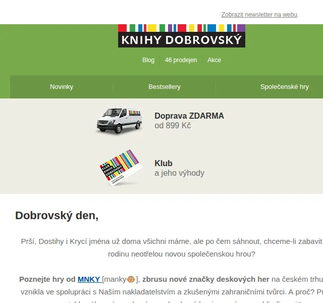 KnihyDobrovsky.cz: MNKY společenské hry se slevou 20 % – červen 2026 | Nuslet.cz