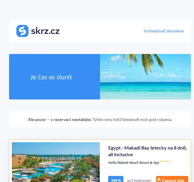 Vánoce na Skrz: TOP 10 zájezdů do Egypta od 10 190 Kč – červen 2026 | Nuslet.cz