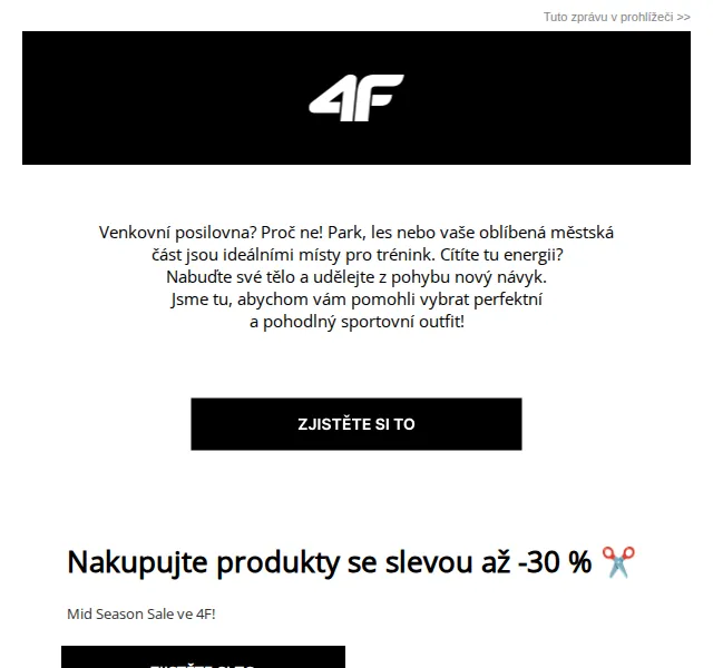4Fstore: Mid Season Sale sleva až –30 % – červen 2026 | Nuslet.cz