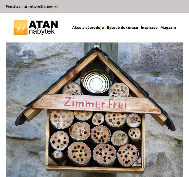 ATAN nábytek: Hmyzí domek za 298 Kč – červen 2026 | Nuslet.cz