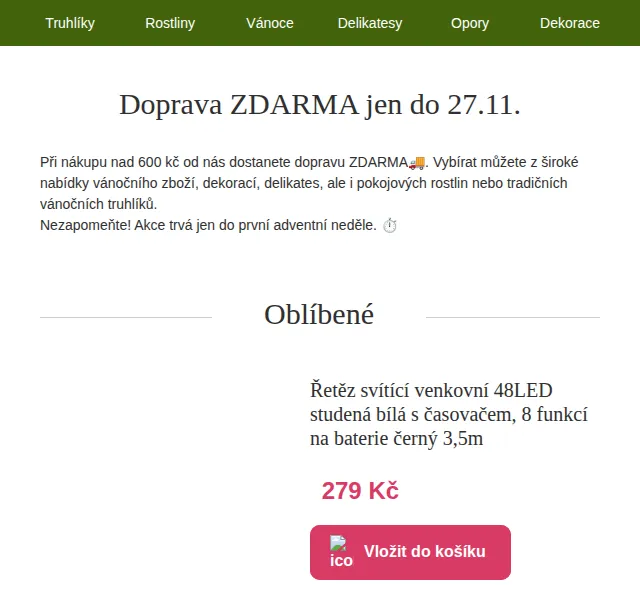 Truhlíkov.cz: Doprava ZDARMA nad 600 Kč – červen 2026 | Nuslet.cz