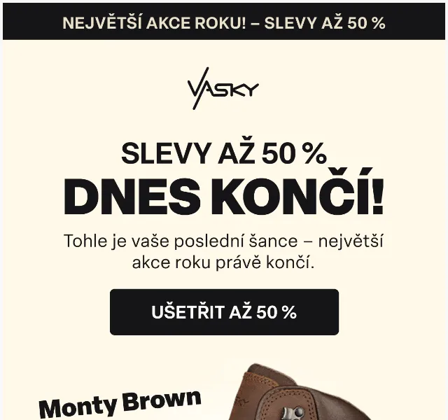 Vasky: Slevy až 50 % – duben 2026 | Nuslet.cz