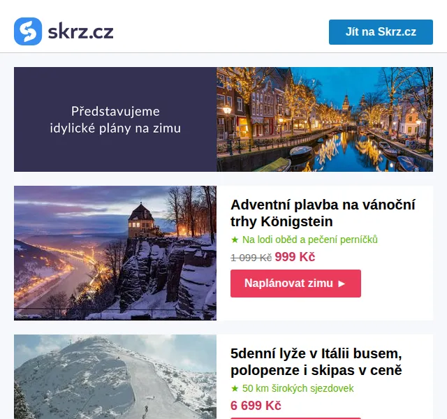 Vánoce na Skrz: Adventní a lyžařské pobyty – červen 2026 | Nuslet.cz