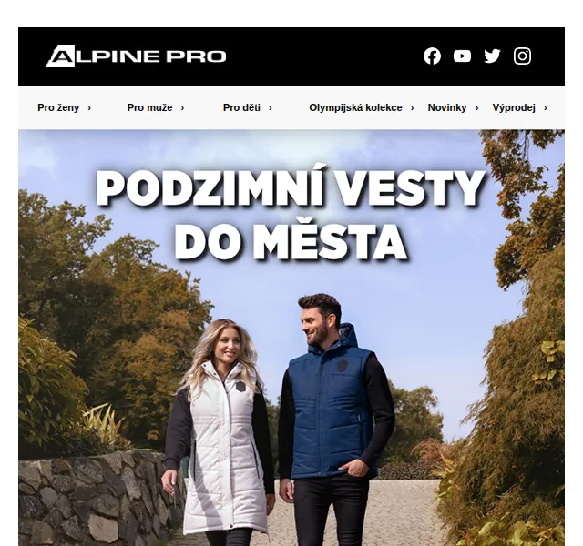 ALPINE PRO: Dámské a pánské vesty – červen 2026 | Nuslet.cz