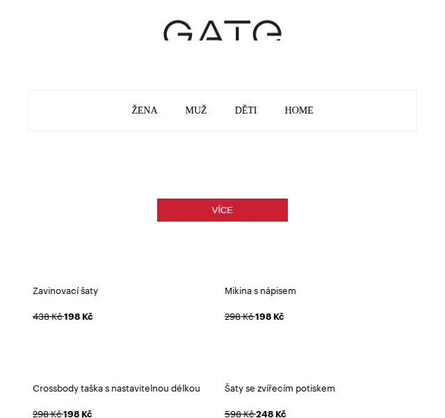 gate.shop: Mezisezónní výprodej – slevy až 55 % – červen 2026 | Nuslet.cz