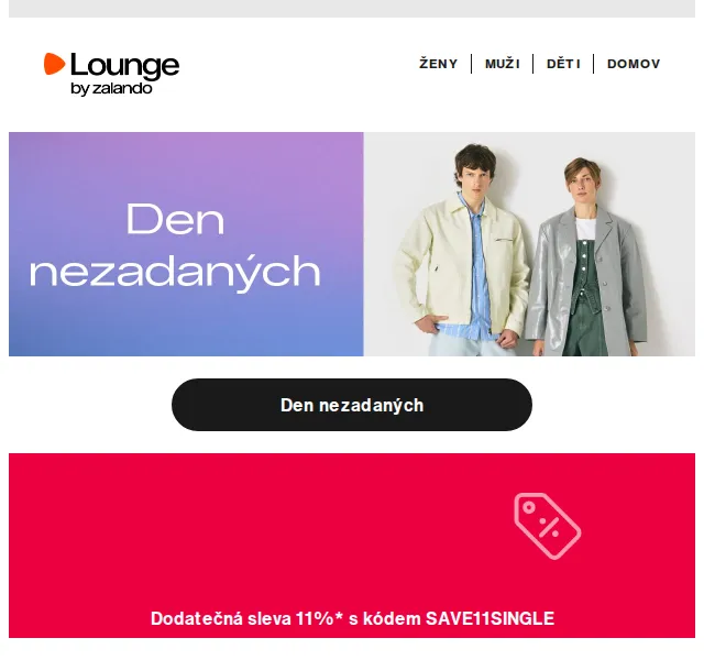 Lounge by Zalando: 11 % sleva + až 80 % – duben 2026