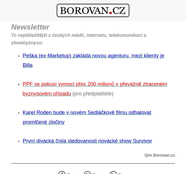 Aleš Borovan: Exkluzivní zpravodajství – červen 2026 | Nuslet.cz