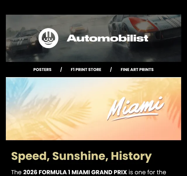 Automobilist: Miami GP kolekce – květen 2026 | Nuslet.cz