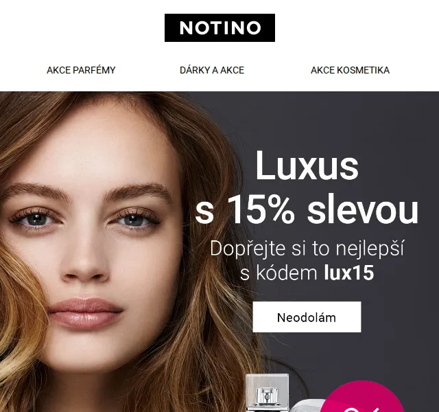 Notino: sleva 15 % na vybrané značky – červenec 2026 | Nuslet.cz