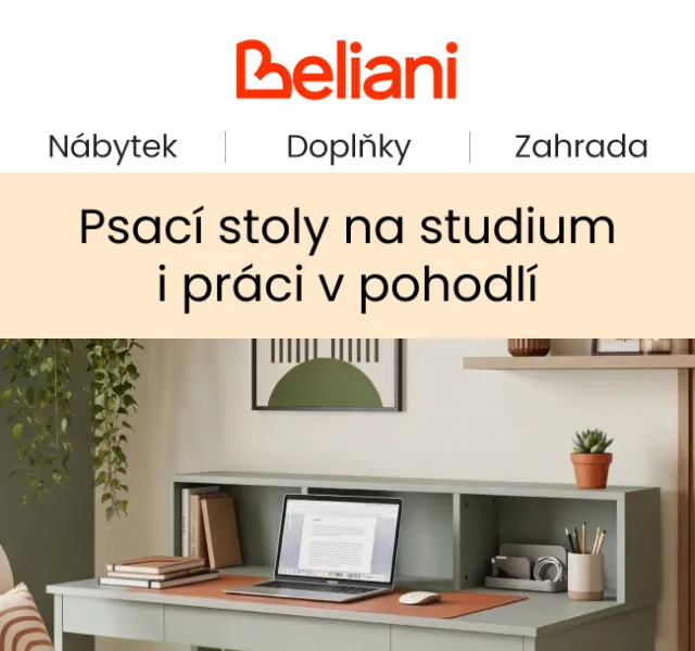 Beliani.cz: Kancelářský nábytek – srpen 2026 | Nuslet.cz