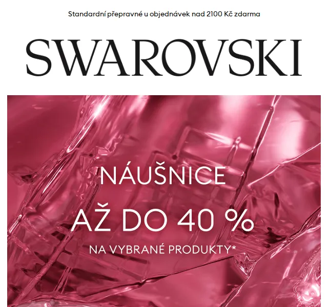 Swarovski: Náušnice se slevou až 40 % – červen 2026 | Nuslet.cz