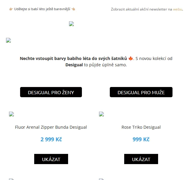 UrbanStore.cz: Desigual novinky a mikiny se slevou až 60 % – červen 2026 | Nuslet.cz