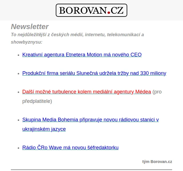 Aleš Borovan: Mediální a kreativní novinky – červen 2026 | Nuslet.cz