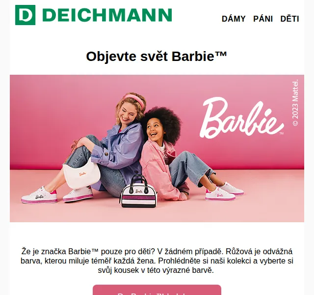 DEICHMANN: Barbie kolekce růžové obuvi – červen 2026 | Nuslet.cz