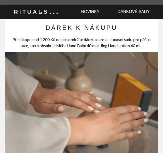 Rituals: Dárek k nákupu nad 1 200 Kč a zimní výprodej -30 % – červen 2026 | Nuslet.cz