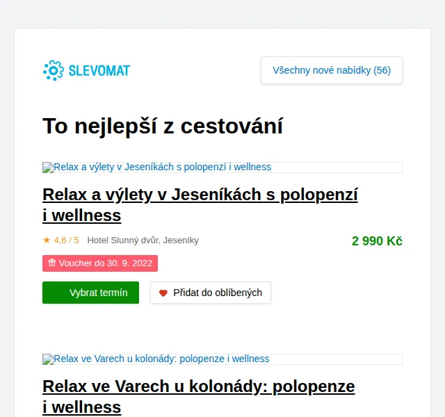 Slevomat: Relax ve Varech u kolonády – červen 2026 | Nuslet.cz