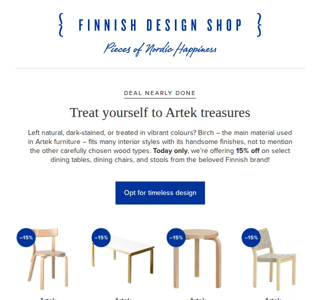 Finnish Design Shop: Artek 15% sleva – červen 2026 | Nuslet.cz