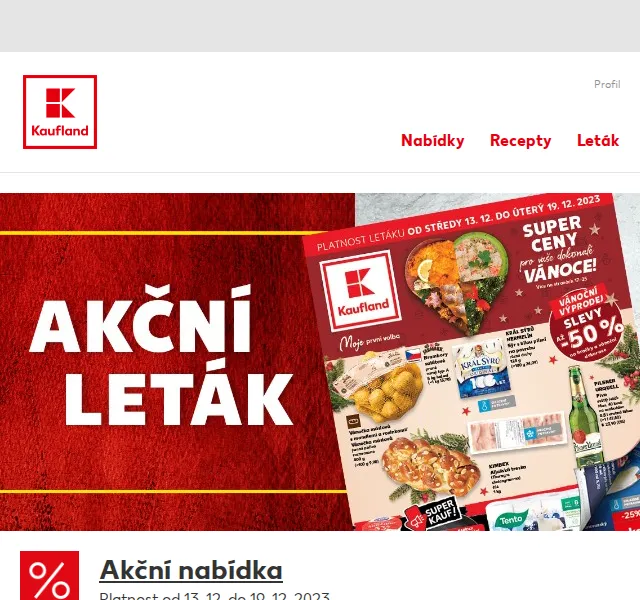 Kaufland: Pilsner Urquell 0,5 l za 23,90 Kč – červen 2026 | Nuslet.cz