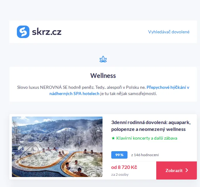Vánoce na Skrz: wellness a pobyty v Polsku od 2 469 Kč – červenec 2026 | Nuslet.cz