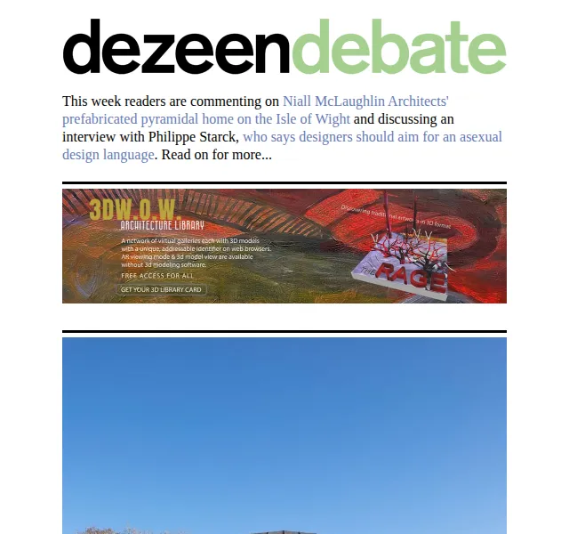 Dezeen Daily: architektura & design – červenec 2026 | Nuslet.cz