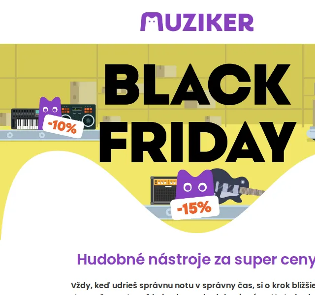 Muziker: Black Friday na hudobnej scéne – červen 2026 | Nuslet.cz