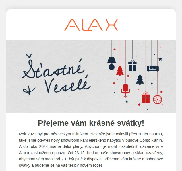 ALAX nábytek: To nejlepší z roku 2023 – prosinec 2023 | Nuslet.cz