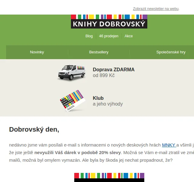 KnihyDobrovsky.cz: Sleva 20 % na deskové hry MNKY – červen 2026 | Nuslet.cz