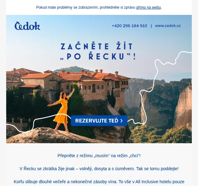 Čedok: Dovolená v Řecku od 12 490 Kč – červen 2026 | Nuslet.cz