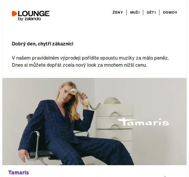 Lounge by Zalando: Aigner Tamaris Levi's až 85% sleva – červen 2026 | Nuslet.cz