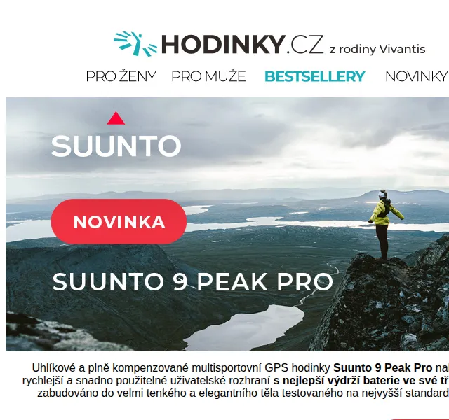 Hodinky.cz: Suunto 9 Peak PRO – červen 2026 | Nuslet.cz