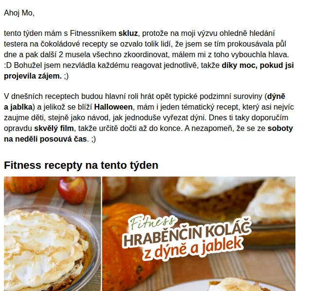 BAJOLA ✌ Fit bez diet: Zdravé recepty z dýně a jablek – listopad 2026 | Nuslet.cz