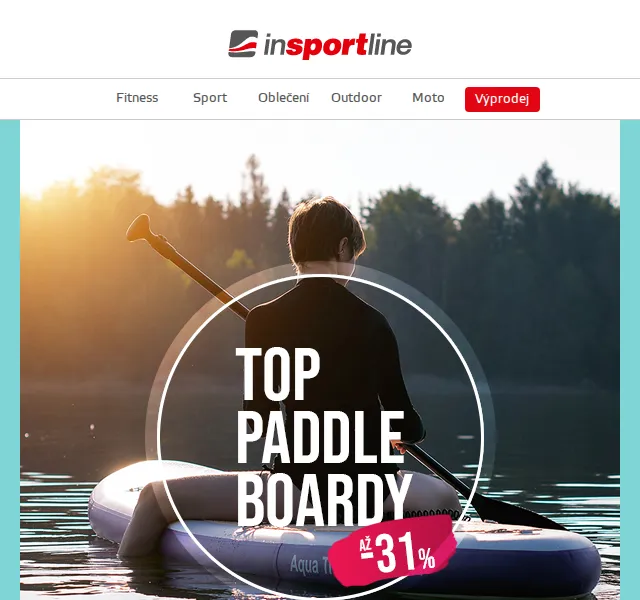 inSPORTline: Paddleboard výprodej až -31 % – červen 2026 | Nuslet.cz