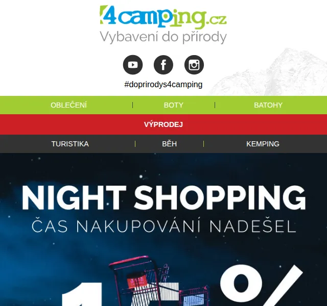 4camping.cz: Sleva 15 % na vše – červen 2026 | Nuslet.cz