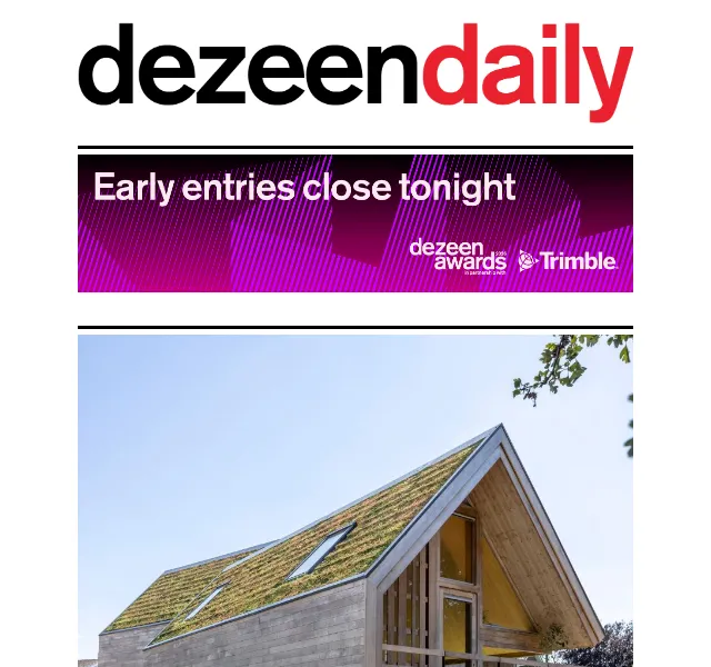 Dezeen Daily: Novinky ze světa designu a architektury – červenec 2026 | Nuslet.cz