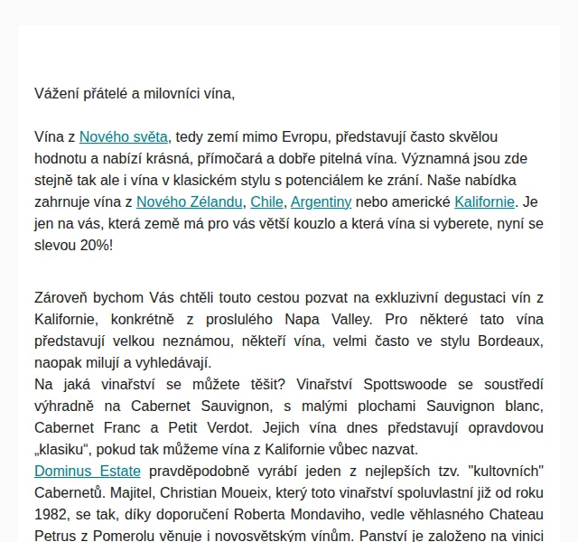 Premier Wines & Spirits: Vína z Nového světa se slevou 20 % – březen 2026 | Nuslet.cz