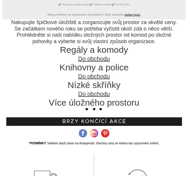 Beliani: Sleva až 40 % na úložné prostory – červen 2026 | Nuslet.cz