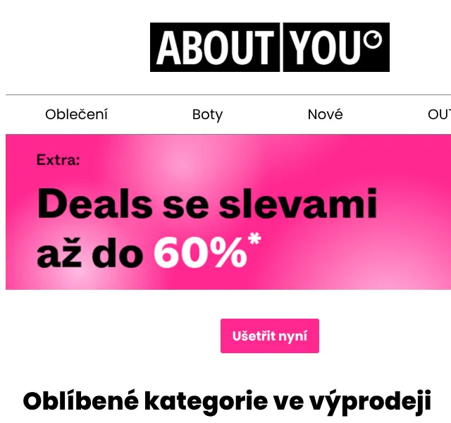 ABOUT YOU: až 60 % sleva na letní módu – červenec 2026