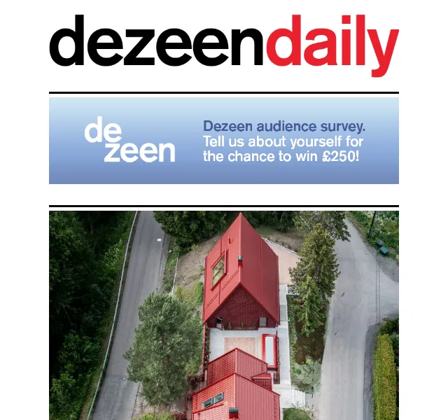 Dezeen Daily: Nová kolekce architektury a designu – červen 2026 | Nuslet.cz