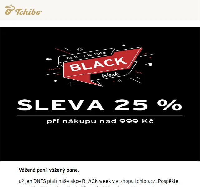 Tchibo: Sleva 25 % na módu a bydlení – duben 2026 | Nuslet.cz