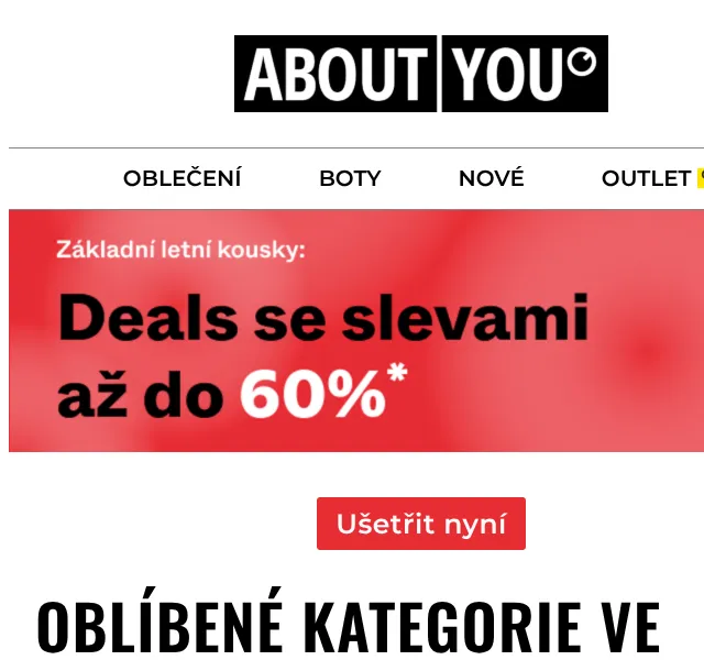 ABOUT YOU: Letní nezbytnosti se slevou až 60 % – červenec 2026