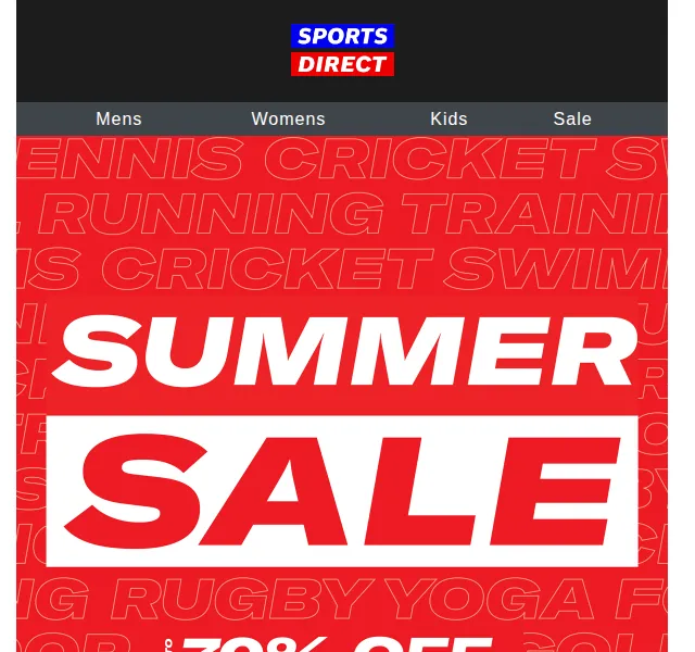 Sportsdirect.com: Heatwave slevy až 70 % – červen 2026 | Nuslet.cz