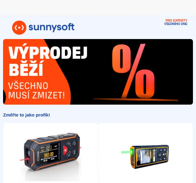 Sunnysoft: Laserové měřiče Cigman a Mileseey, testery a AI boxy – červen 2026 | Nuslet.cz