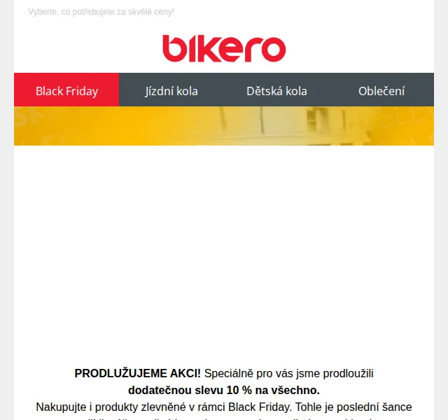 CZBikero: Extra sleva 10 % na vše – červen 2026 | Nuslet.cz