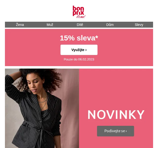 bonprix: 15% sleva na novou kolekci – červen 2026 | Nuslet.cz