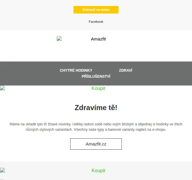 Amazfit.cz: Novinky a limitované edice – červen 2026 | Nuslet.cz