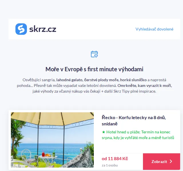 Vánoce na Skrz: Korfu od 11 884 Kč – červen 2026 | Nuslet.cz