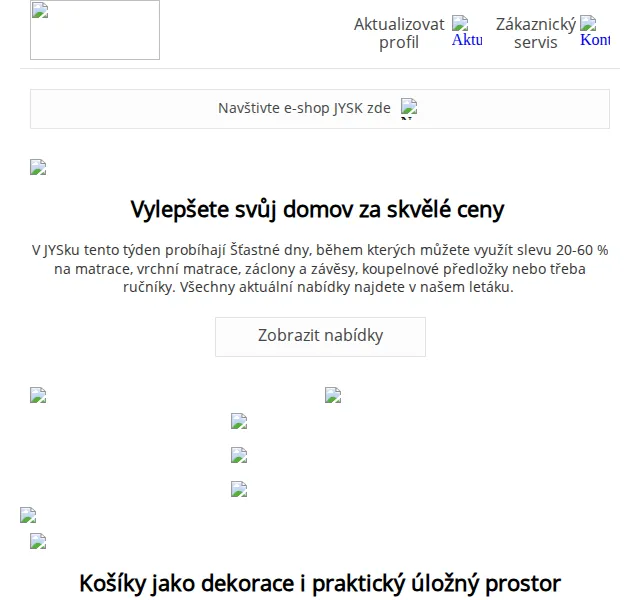 JYSK: Šťastné dny se slevou 20–60 % – červenec 2026 | Nuslet.cz
