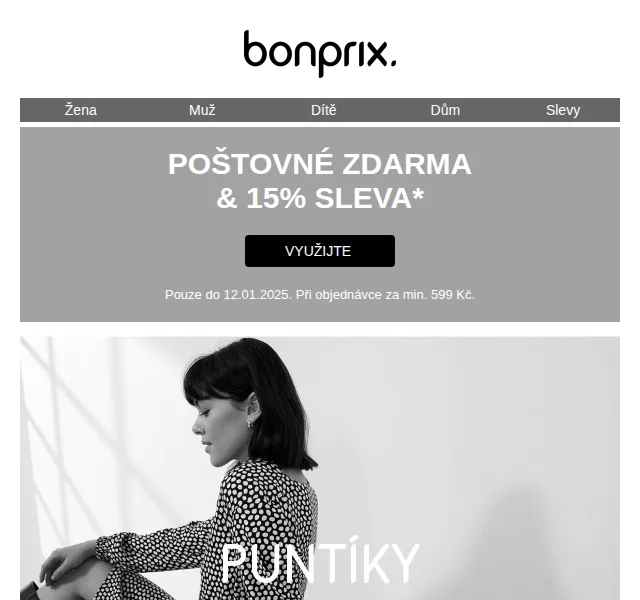 bonprix: Poštovné zdarma a 15% sleva – červenec 2026 | Nuslet.cz